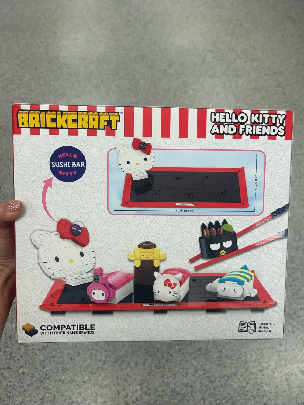 Licensed Hello Kitty and Friends Sushi Bar Building Set 383pcs